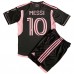 Billige Inter Miami Lionel Messi #10 Børnetøj Udebanetrøje til baby 2023-24 Kortærmet (+ korte bukser)